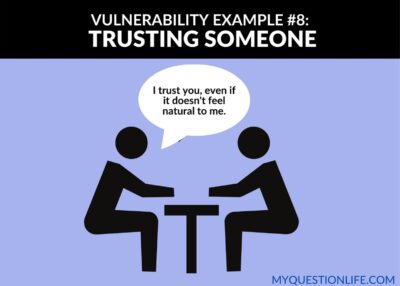 trusting someone vulnerable