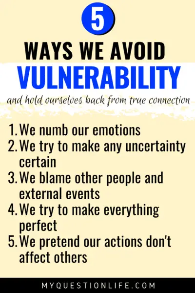 ways we avoid vulnerability