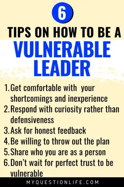 tips to be a vulnerable leader