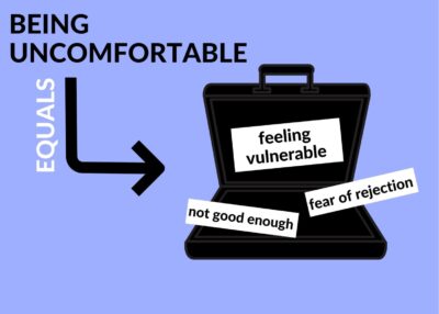get comfortable being uncomfortable